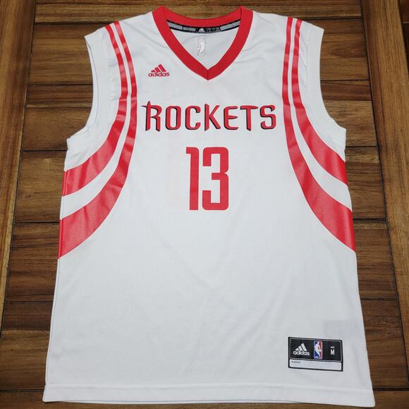 Adidas White & Red Jersey Tank Houston Rockets "13 Hardin" - Size Medium - Picture 1 of 10
